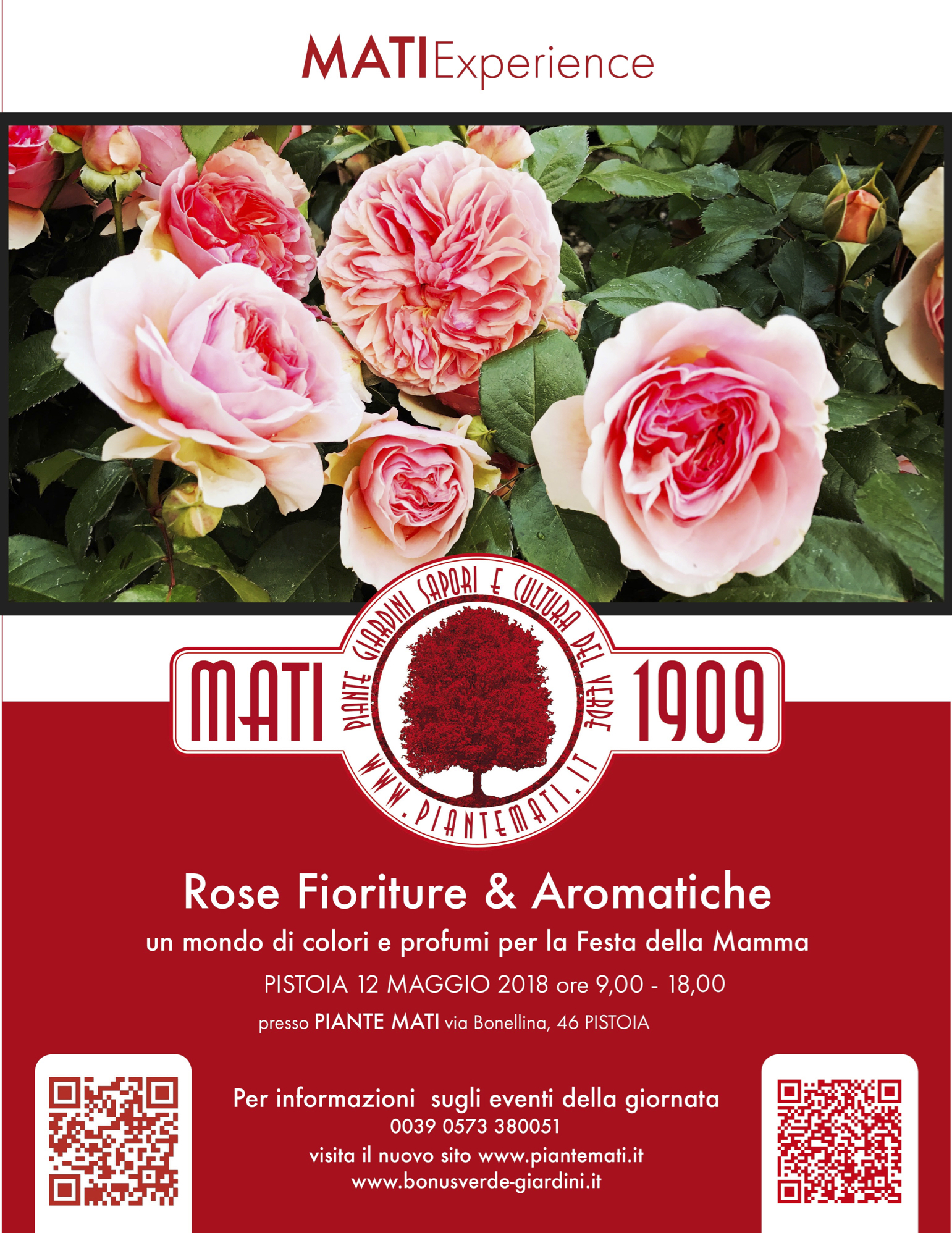 Locandina Mati Experience Rose-Fioriture-&-Aromatiche