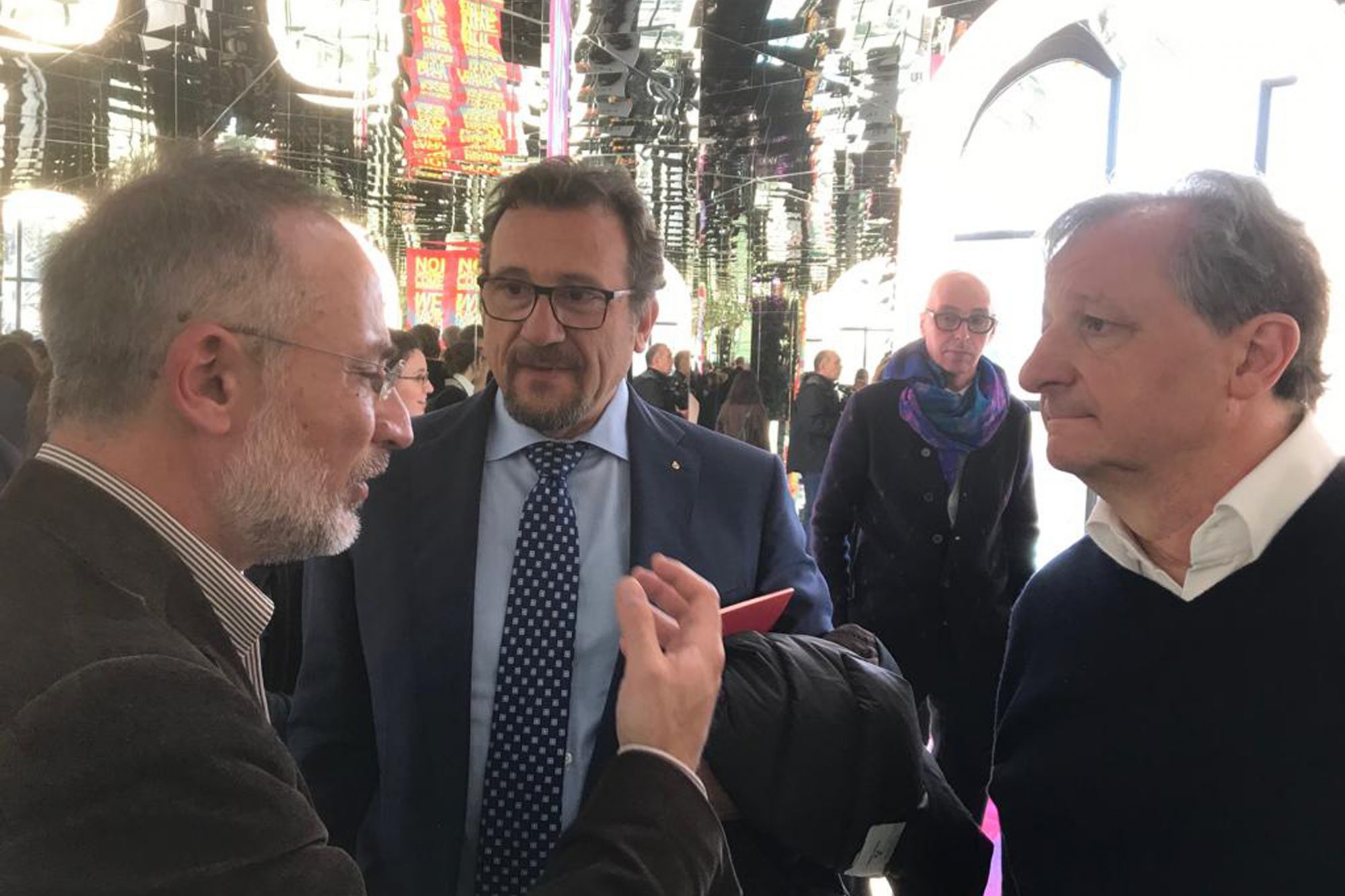 Andrea e Francesco MATI insieme a Stefano Mancuso